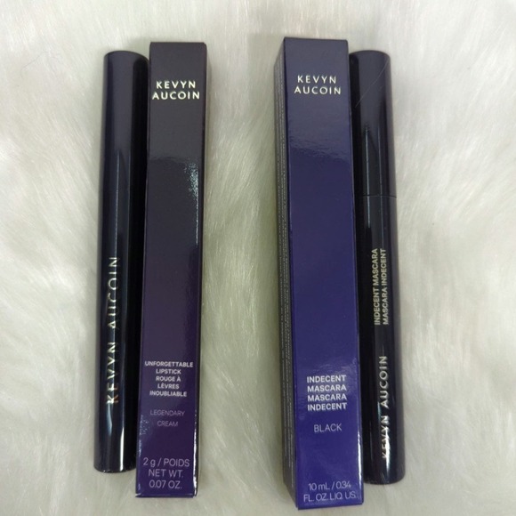 Kevin Aucoin Unforgettable Lipstick in ‎ Cream & Indecent Mascara Bundle  BNIB - Picture 1 of 9